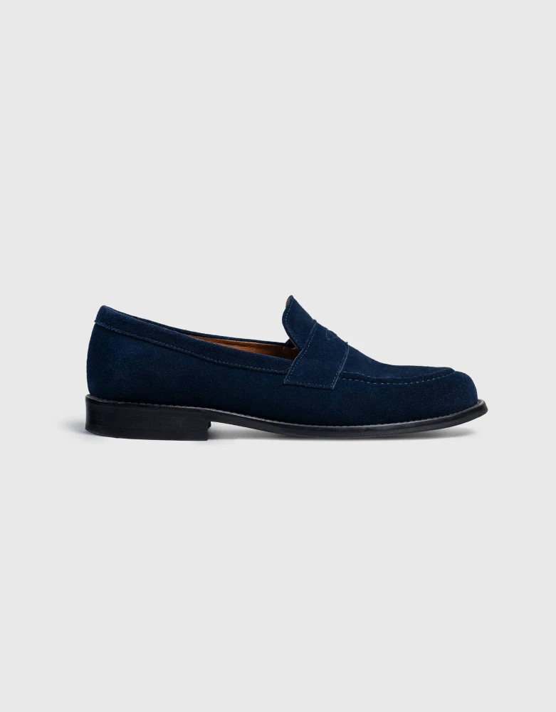 Penny Loafers - Granatowy Zamsz - Dandycore x CLUE 
