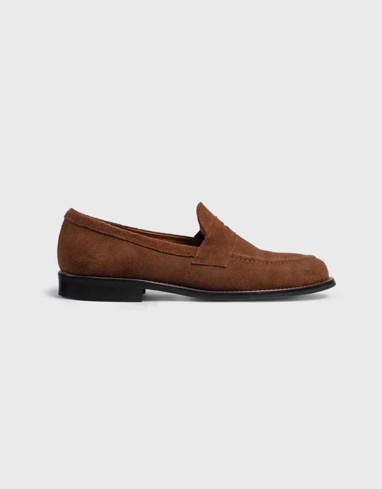 Penny Loafers - Brązowy Zamsz - Dandycore x CLUE